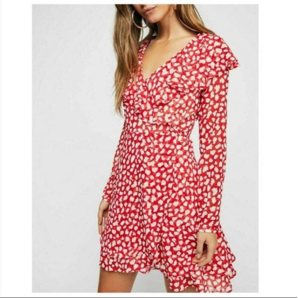 Free People Red Frenchie Dress - Picture 2 of 9
